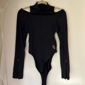 Nike lab black cut out body suit medium